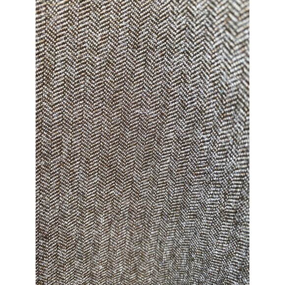 Chico’s size 0 reg trousers brown taupe cream herringbone straight leg pants - Picture 8 of 8